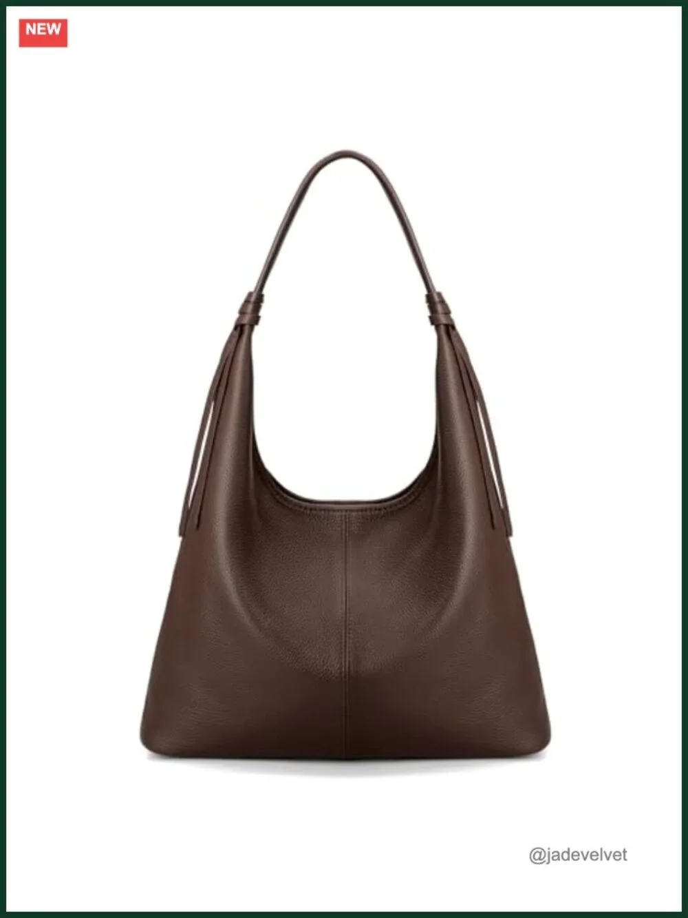 Genuine Leather Slouchy Hobo Purse for Women, Casual Tote Bag